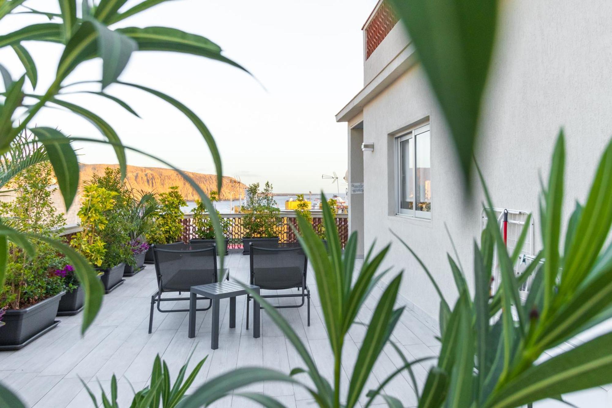 The White Heart House - Attic Sea View Apartment Los Cristianos  Luaran gambar